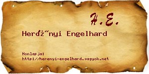 Herényi Engelhard névjegykártya